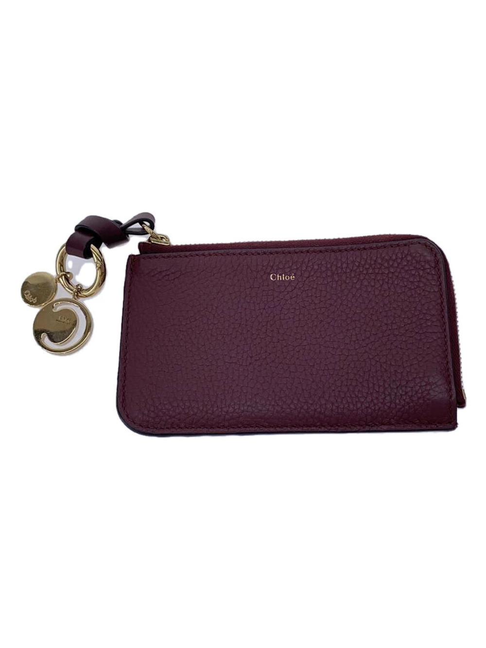 Chloe Card Case Wallet Bordeaux